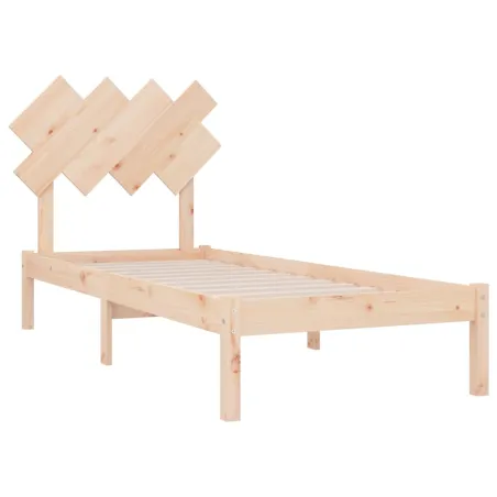 Cadre de lit sans matelas 90x200 cm bois massif