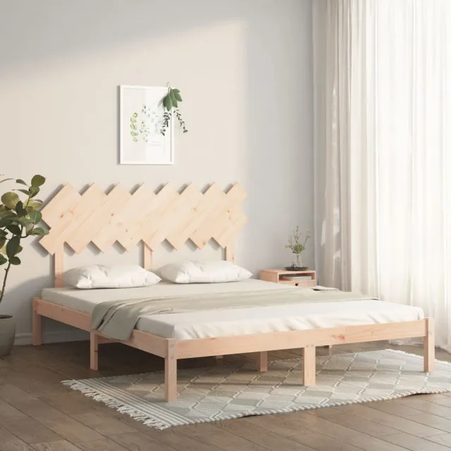 Cadre de lit sans matelas 160x200 cm bois massif