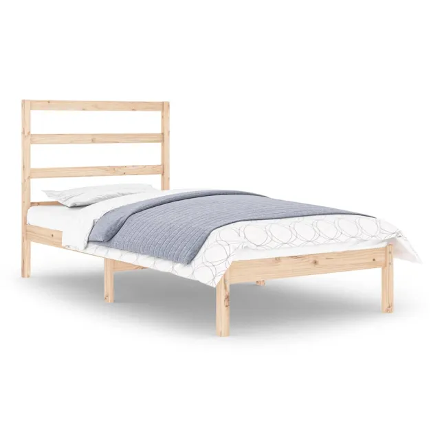 Cadre de lit sans matelas 90x190 cm bois massif