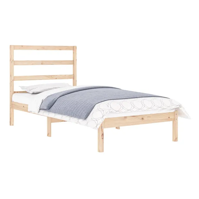 Cadre de lit sans matelas 90x190 cm bois massif