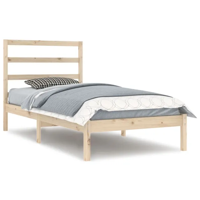 Cadre de lit sans matelas 90x200 cm bois de pin massif