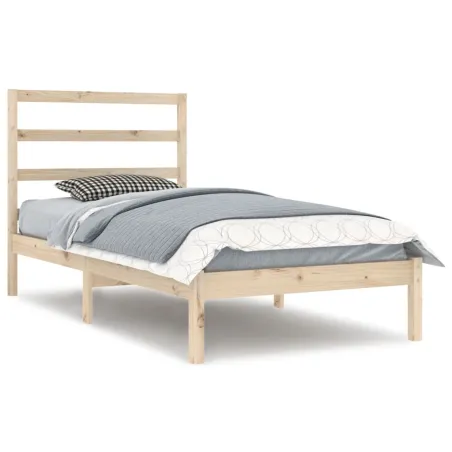 Cadre de lit sans matelas 90x200 cm bois de pin massif
