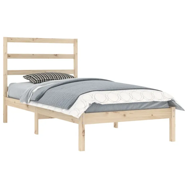 Cadre de lit sans matelas 90x200 cm bois de pin massif