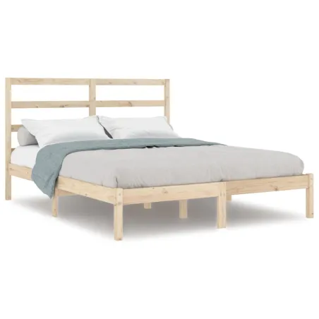 Cadre de lit sans matelas 120x200 cm bois de pin massif