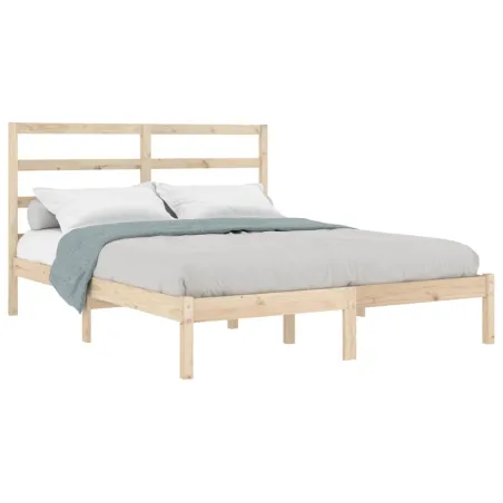 Cadre de lit sans matelas 120x200 cm bois de pin massif