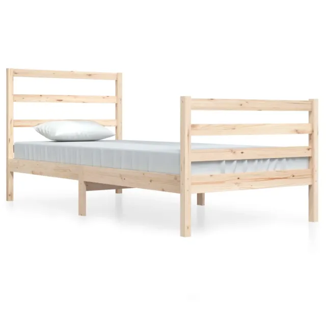 Cadre de lit sans matelas bois de pin massif 90x200 cm