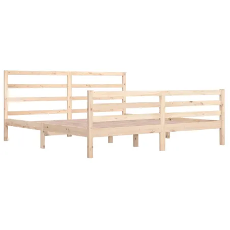 Cadre de lit sans matelas bois massif de pin 200x200 cm