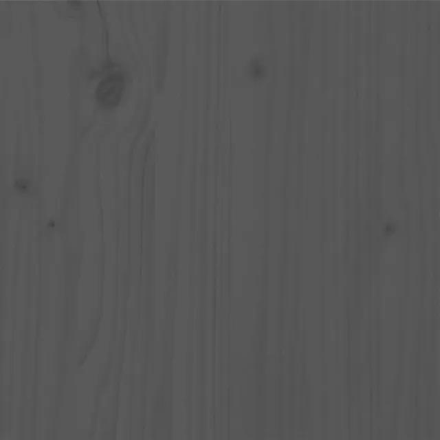 Cadre de lit sans matelas bois massif de pin gris 200x200 cm