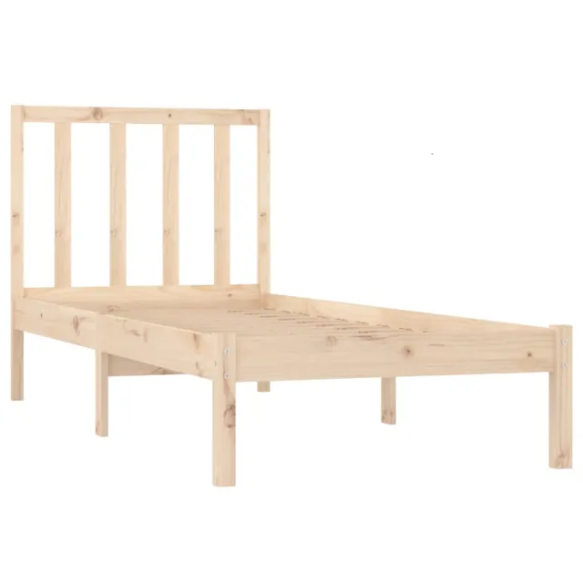 Cadre de lit sans matelas bois de pin massif 90x200 cm