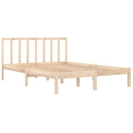 Cadre de lit sans matelas bois massif de pin 140x200 cm