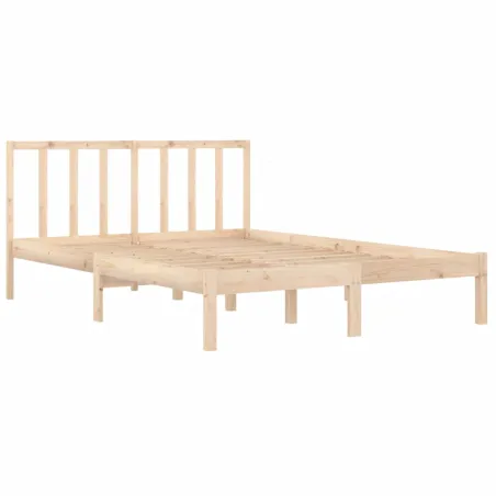 Cadre de lit sans matelas bois massif de pin 160x200 cm