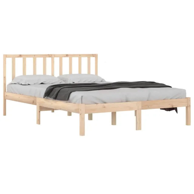 Cadre de lit sans matelas bois massif de pin 200x200 cm
