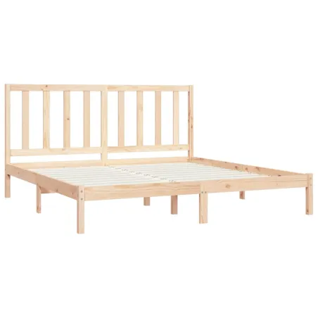 Cadre de lit sans matelas bois massif de pin 200x200 cm