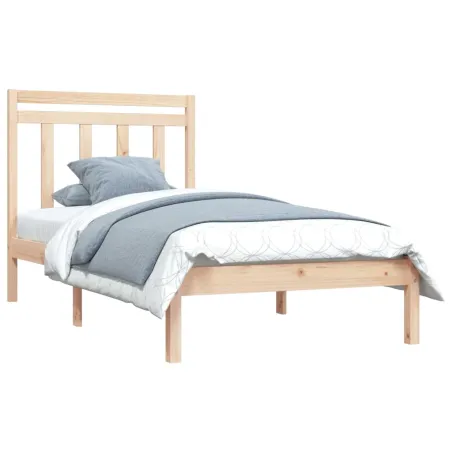 Cadre de lit sans matelas 90x190 cm bois massif