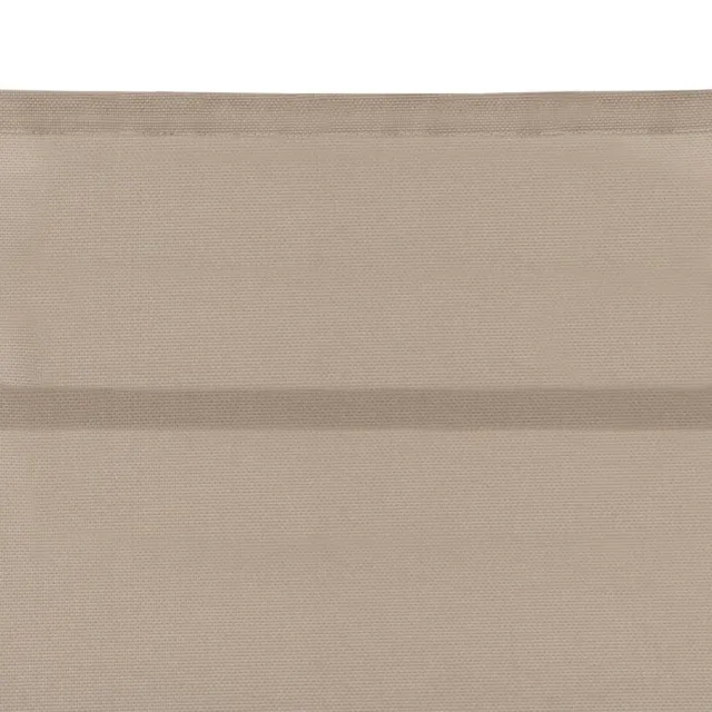 Chaise longue Textilène et aluminium Crème