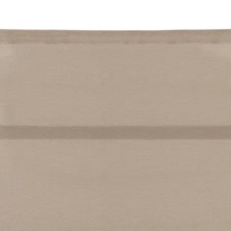 Chaise longue Textilène et aluminium Crème