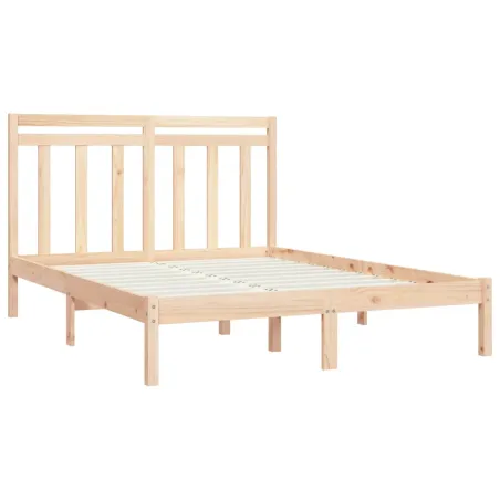 Cadre de lit sans matelas 160x200 cm bois massif