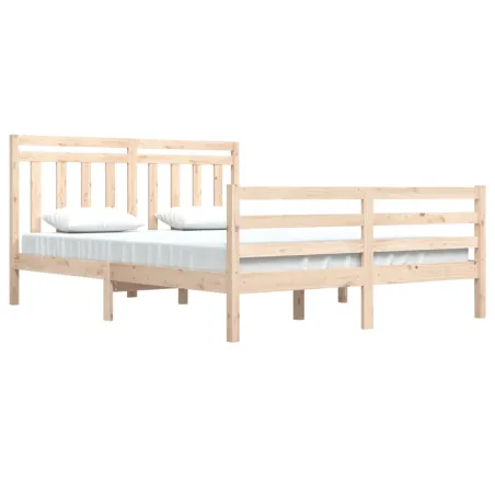 Cadre de lit sans matelas 160x200 cm bois massif