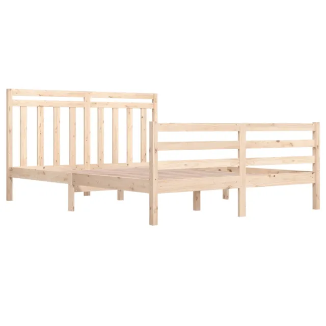 Cadre de lit sans matelas 160x200 cm bois massif