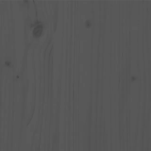 Cadre de lit sans matelas gris 200x200 cm bois massif