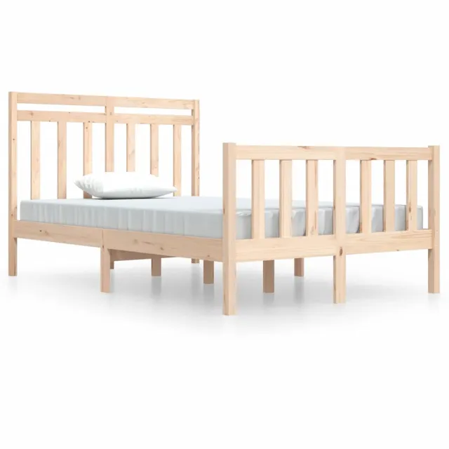 Cadre de lit sans matelas 120x190 cm bois massif