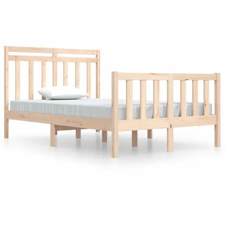 Cadre de lit sans matelas 120x190 cm bois massif