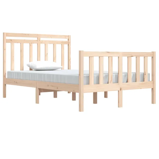 Cadre de lit sans matelas 120x190 cm bois massif