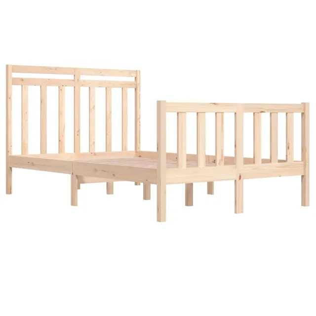 Cadre de lit sans matelas 120x190 cm bois massif