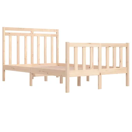 Cadre de lit sans matelas 120x190 cm bois massif