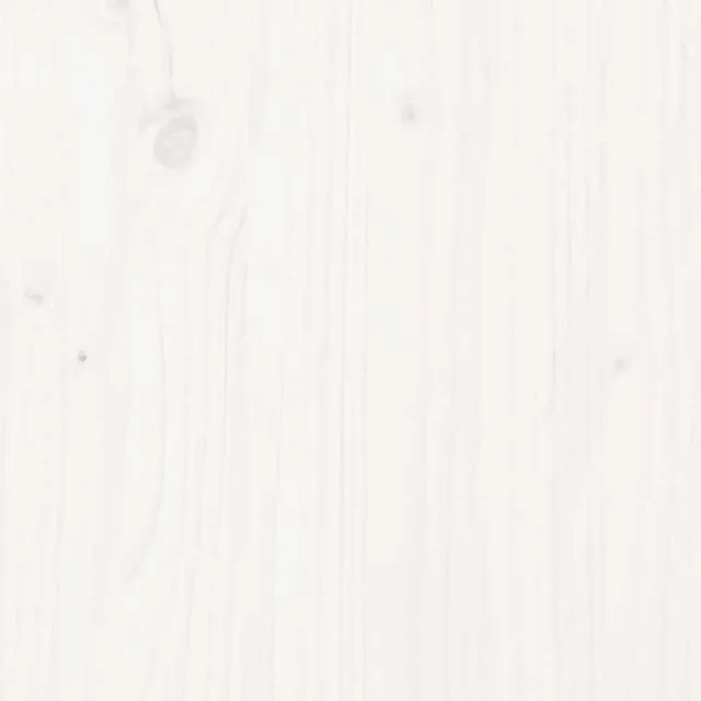 Cadre de lit sans matelas blanc 135x190 cm bois massif