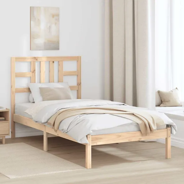 Cadre de lit sans matelas 90x190 cm bois massif