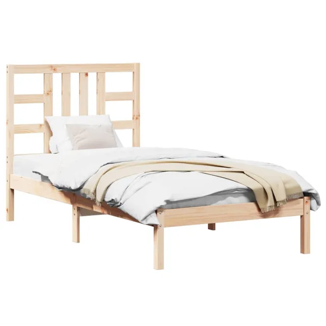 Cadre de lit sans matelas 90x190 cm bois massif