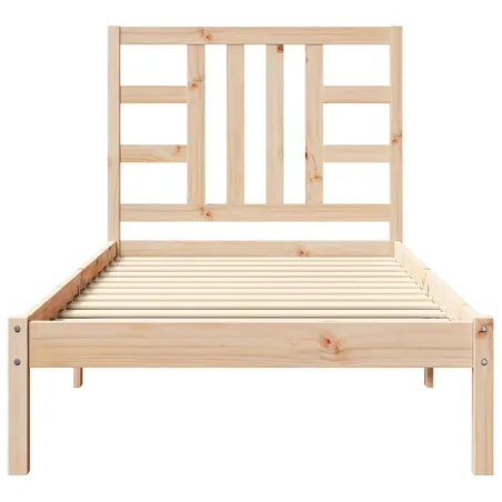Cadre de lit sans matelas 90x190 cm bois massif