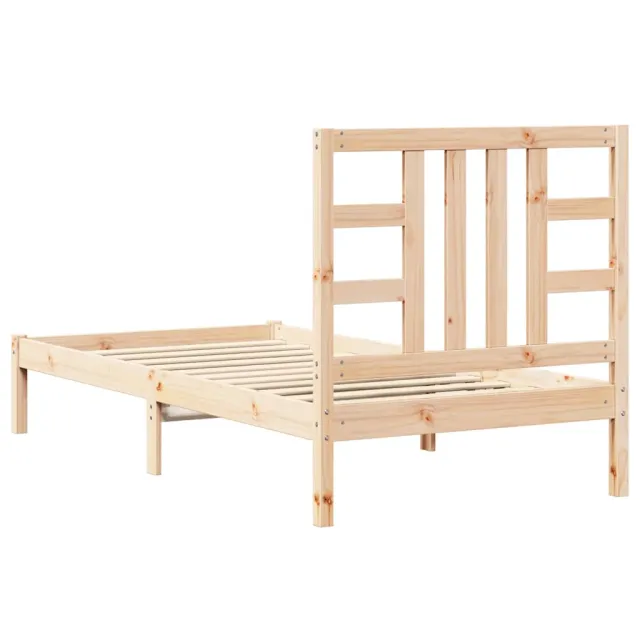Cadre de lit sans matelas 90x190 cm bois massif