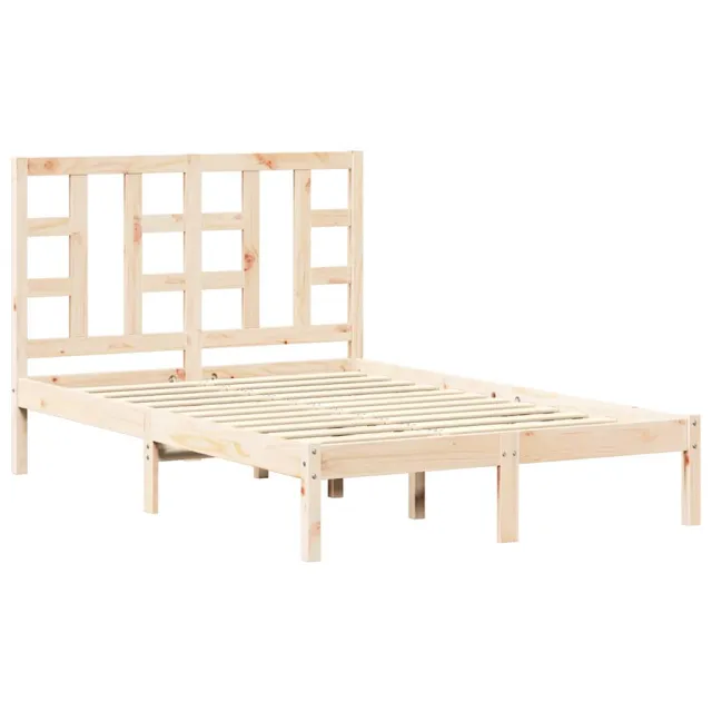 Cadre de lit sans matelas 120x190 cm bois massif