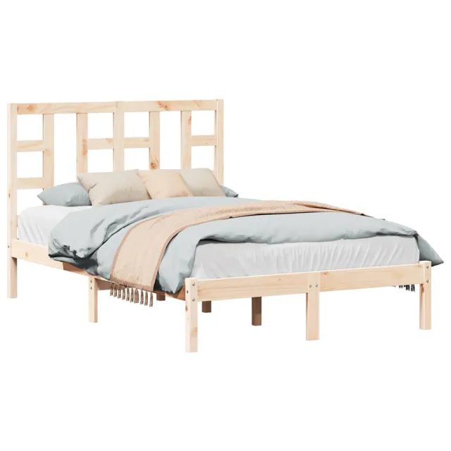 Cadre de lit sans matelas 120x190 cm bois massif