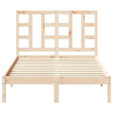 Cadre de lit sans matelas 120x190 cm bois massif