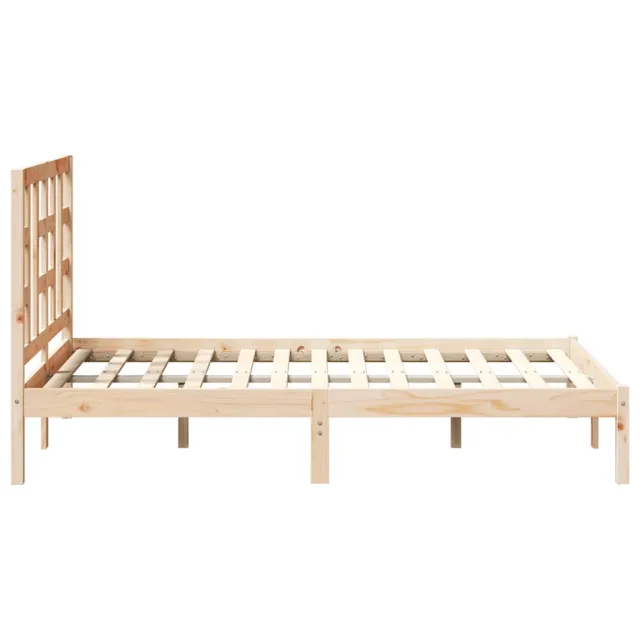 Cadre de lit sans matelas 120x190 cm bois massif