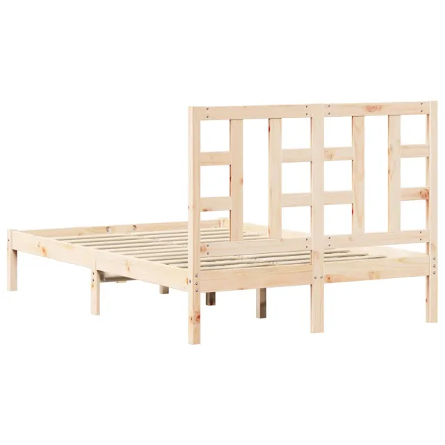 Cadre de lit sans matelas 120x190 cm bois massif
