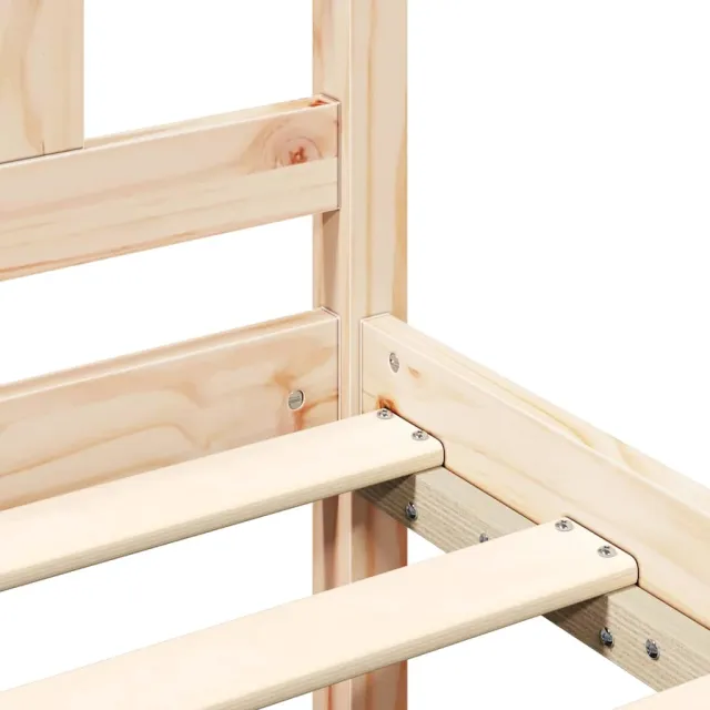 Cadre de lit sans matelas 120x190 cm bois massif