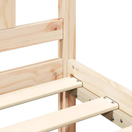 Cadre de lit sans matelas 120x190 cm bois massif