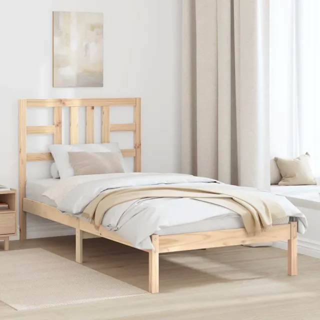 Cadre de lit sans matelas 90x200 cm bois massif
