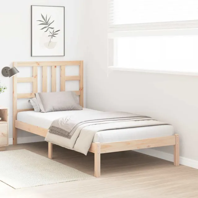 Cadre de lit sans matelas 90x200 cm bois massif