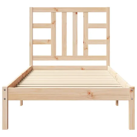 Cadre de lit sans matelas 90x200 cm bois massif