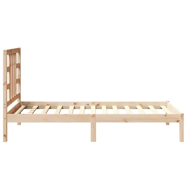 Cadre de lit sans matelas 90x200 cm bois massif