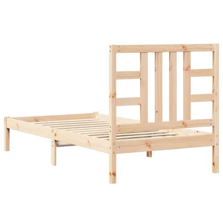 Cadre de lit sans matelas 90x200 cm bois massif