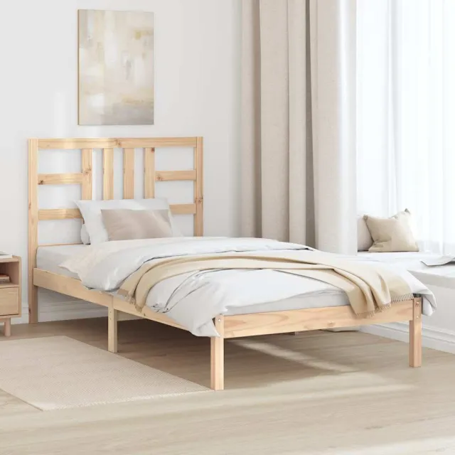 Cadre de lit sans matelas 100x200 cm bois massif