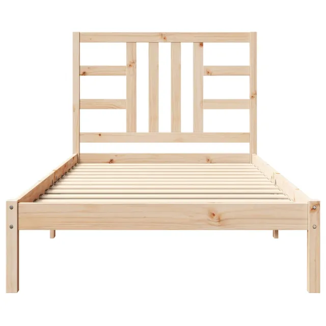 Cadre de lit sans matelas 100x200 cm bois massif
