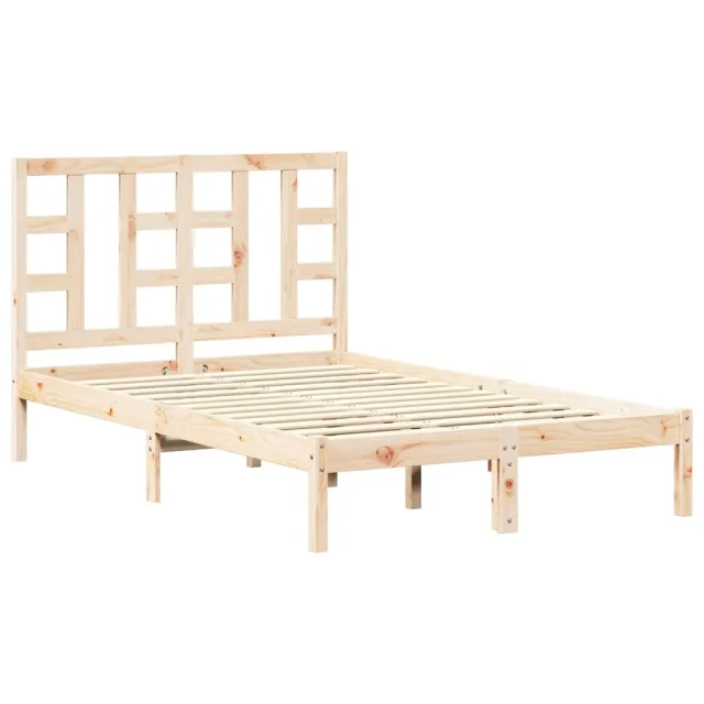 Cadre de lit sans matelas 120x200 cm bois massif