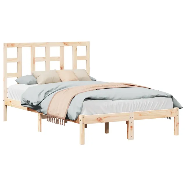 Cadre de lit sans matelas 120x200 cm bois massif